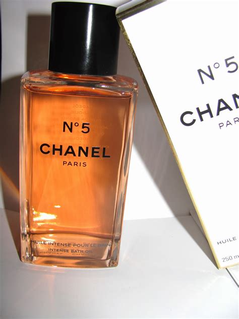 chanel no 5 bath oil.